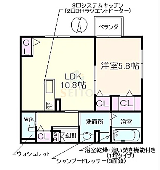 参考 平面図 お部屋ごとに違います